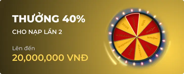 Hình ảnh khuyến mãi Thưởng Nạp Cuối Tuần 40% tại sv388